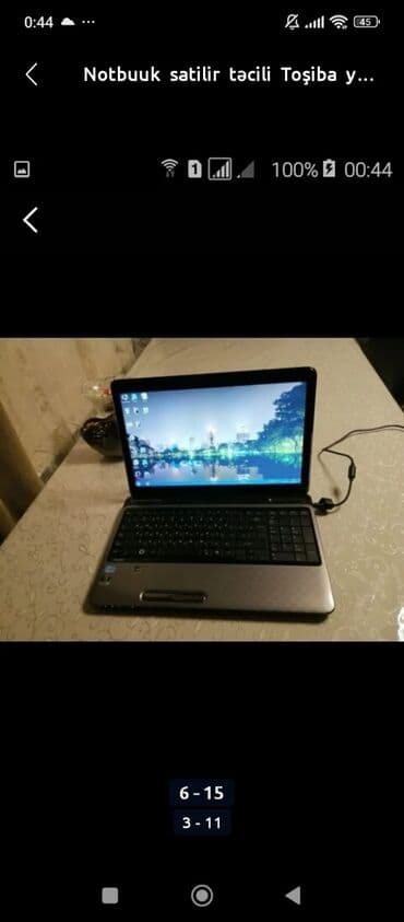 islenmis notebook satiram: Noutbuk satilir Toşiba — 1