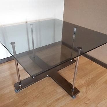 Masalar və oturacaqlar: Jurnal masası, İşlənmiş, Açılmayan, Şüşə, Kvadrat masa — 4