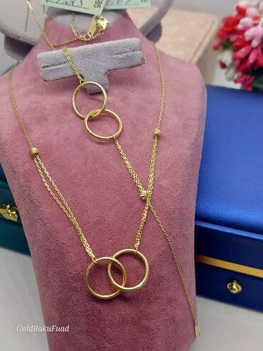 gumuşun qiymeti 2022: Dəstə daxildir: Bilərzik, Boyunbağı, Pandora, Sarı qızıl, 585 Əyar, 278 g — 2