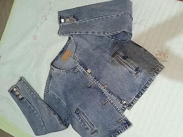 vozol ucuz: AMISU brendinin qadın üçün denim gödəkçəsi - Material: klassik mavi — 2