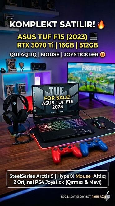 en ucuz notebooklar: ASUS TUF Gaming, 15.6 ", Intel Core i7, 512 GB — 2