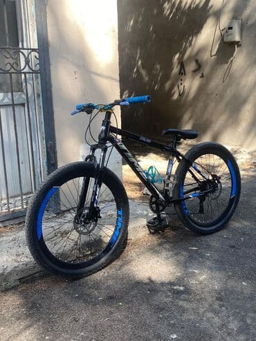 велосипеды с надувными колесами: Б/у Горный велосипед 26", скоростей: 21, Платная доставка — 5