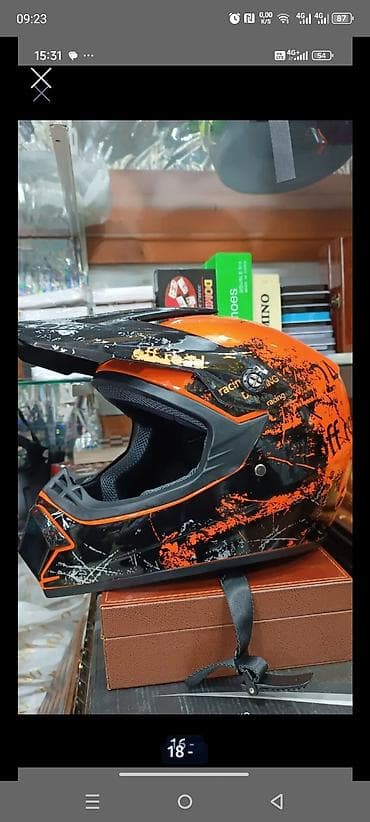 moto 50 cc: Off-road. Kross motosiklet və Velosiped dəbilqələri üçün açkilər — 2