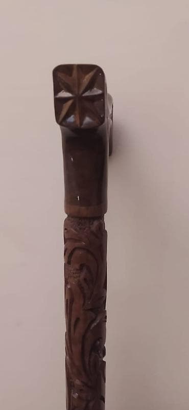 Tibbi avadanlıq: Əl oyma ağac əsalı – dekorativ və gündəlik istifadə üçün.təmiz el işi — 2