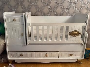 ortopedik matras: Uşaq beşiyi – çoxfunksiyalı kombi model Xüsusiyyətlər: - Rəng: ağ — 1