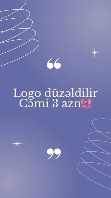 Logo dizayn xidməti - Professional və fərdi logo hazırlanması -