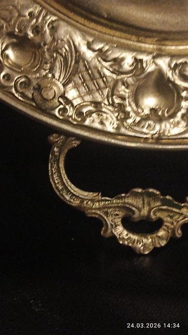 kas: Məhsul: Mis qab – kolleksiya üçün köhnə tipli metal qazan/kasa 1910 — 9