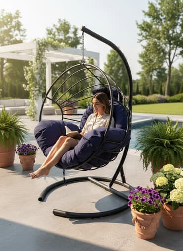 Asma yellencək kreslo Yenidir, istifadə olunmayıb.Ölçüləri evimə uyğun