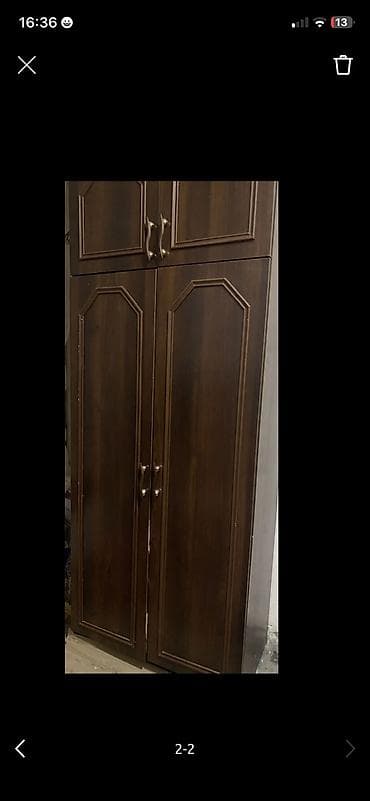 dekor divar: İşlənmiş, Açılan, 1 qapı Düz dolab, Servant — 2