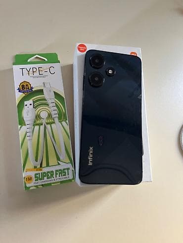 borofone be28 plus: Infinix HOT 30i, 128 GB, rəng - Göy, Düyməli, Sensor — 3