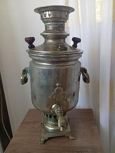 sinavar: Antik samovar korpusu – Rusiya imperiyası dövrünə aid nişanlı - — 6