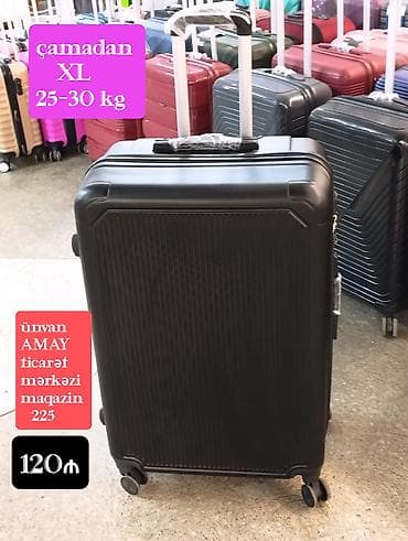 Çamadan – XL ölçü, 25–30 kq tutum ünvan AMAY ticarət mərkəzi ağ şəhər — 1