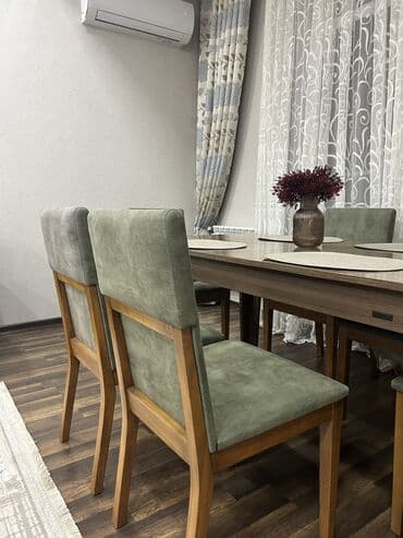 ders masaları: Qonaq otağı üçün, İşlənmiş, Qatlanmayan, Stul — 2