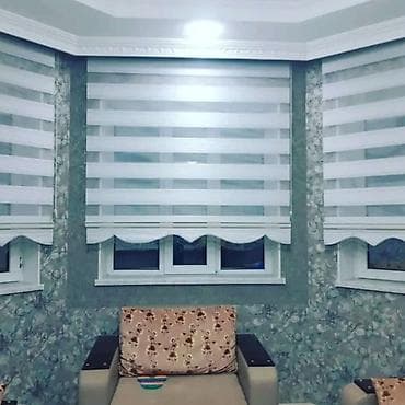 Digər ev dekoru: Məhsul: Zebra jalüz pərdələr Təsvir: - İkili qatlı zebra mexanizmi — 4