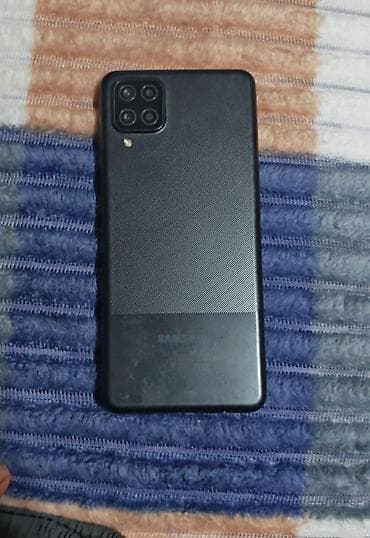 Kompüter, noutbuk və planşetlər: Samsung Galaxy A12, rəng - Qara, Barmaq izi — 2