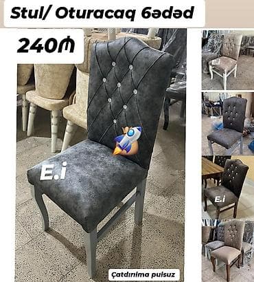 stol ustul: Qonaq otağı üçün, Yeni, Stul — 1