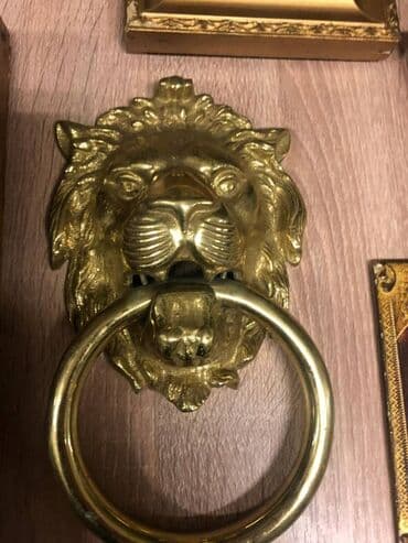 nikolay 10 luq: L. Baskerville LION CLASSIC qapı döymə dəstəyi, 150 mm, pirinç — 1