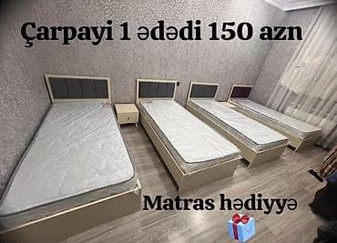 masa ev: Yeni, Təknəfərlik çarpayı — 1