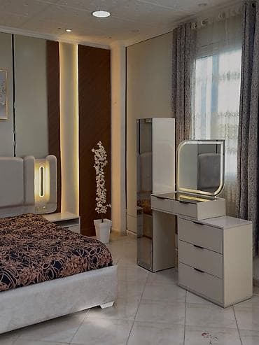 yataq dəsdləri: Məhsul: LED işıqlı makiyaj masaları və güzgü dəstləri - Dizayn — 1