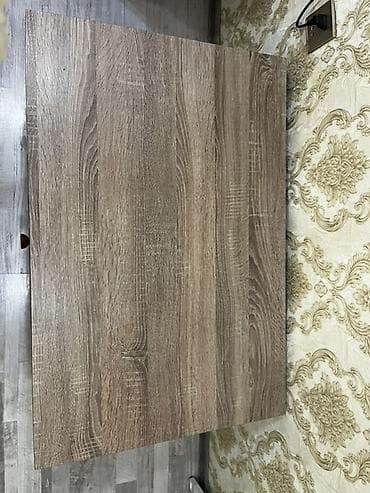 Kvadrat masa, Açılmayan, Təkərsiz, Teksturalı laminat, Zəmanətsiz — 2