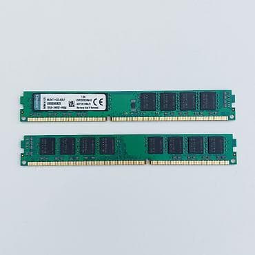plata ddr2: Operativ Yaddaş "DDR3 4GB 10600 1333Mhz Kingston" ⭐Ram DDR3 PC3 4GB — 8