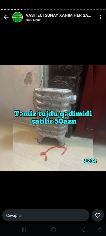 Məhsul: Tökmə metal “tuj” (sobaya bənzər qədim döymə/çərçivə hissəsi)