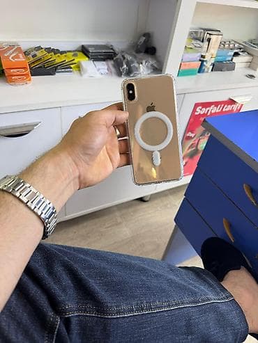 iphone 8 qiymeti irşad: IPhone Xs Max, 64 GB, Matte Gold, Simsiz şarj — 1