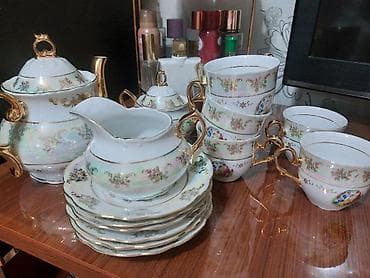 Çay dəsti, rəng - Ağ, Farfor, Madonna — 2