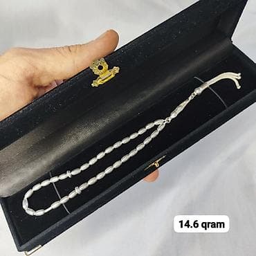 qümüş saat: Gümüş təsbeh kolleksiyası Qrami 11 AzN - Material: gümüş rəngli metal — 4