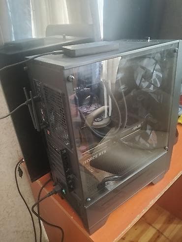 moni̇tor: Gaming/iş stasionar kompüter – şüşə yan panelli, mesh ön panelli qara — 2