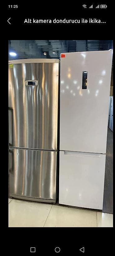 soyuducu metbex: Alt kameralı dondurucu ilə iki qapılı soyuducu - Növ: kombi tipli — 1