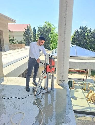 Beton kəsimi və deşmə xidməti - Armaturlu beton, beton panel, daş və