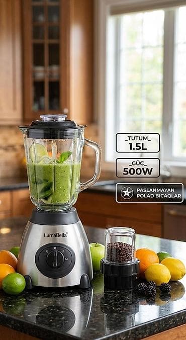 mini itx: LumaBella LB-53023 çoxfunksiyalı blender - Güc: 500W - Tutum: 1.5L — 2