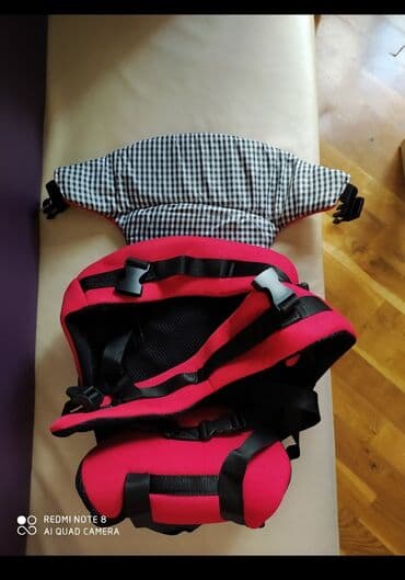 horumcək adam paltari: Uşaq daşıma kəməri (baby carrier) - Rəng: parlaq çəhrayı, qara — 3