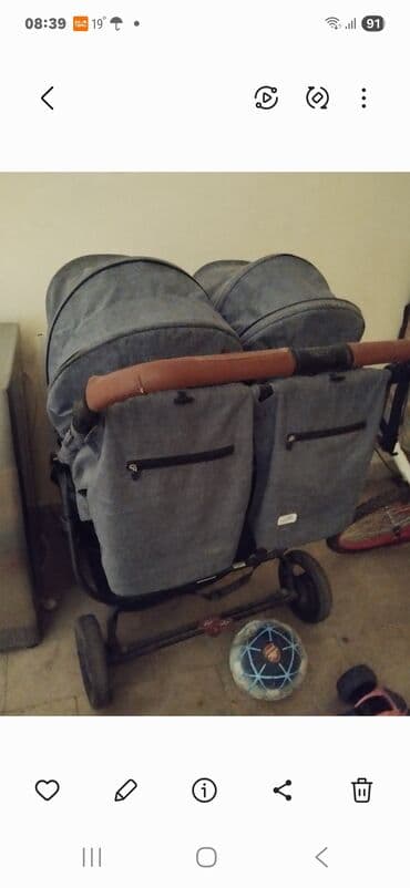 ремни безопасности на коляску: Əkizlər üçün araba — 1