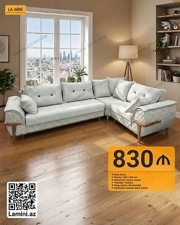 das kubik satilir: Künc divan, Açılan, Bazalı, Parça, Şəhərdaxili pulsuz çatdırılma — 1