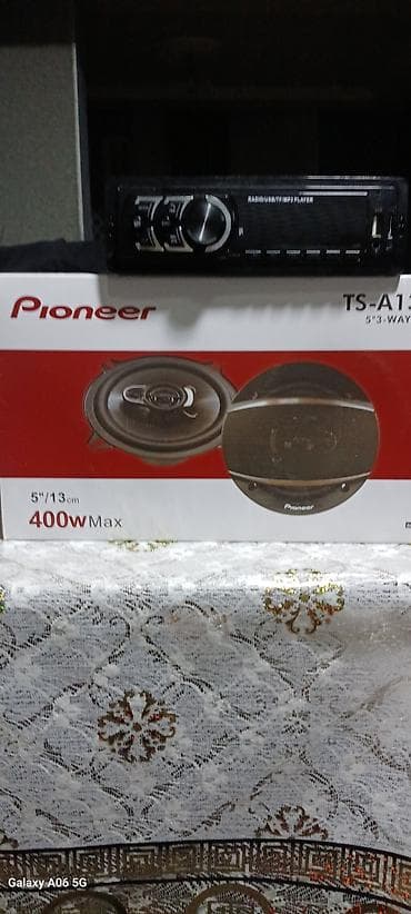 avto maqnitola: Pioneer TS-A seriyası avtomobil akustikası və MP3 maqnitola dəsti. - — 1