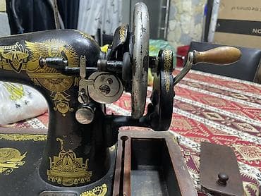 kohnə pullar alıram: Mexaniki tikiş maşını – əl fırlatmalı, çuqun gövdəli klassik model — 3