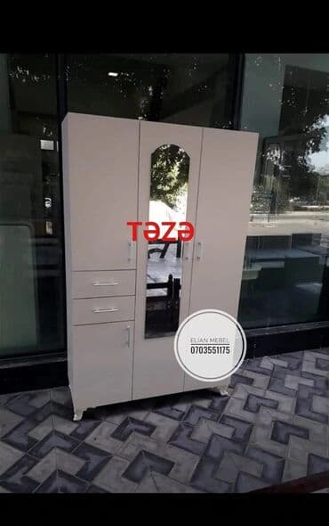 şifoner dolab: Yeni, Açılan, 3 qapılı Düz dolab, Şifonyer, Azərbaycan — 6