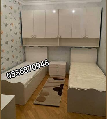 genc qiz otagi: Oğlan və qız üçün, Yeni, Təknəfərlik çarpayı, Dolab, Tumba — 4