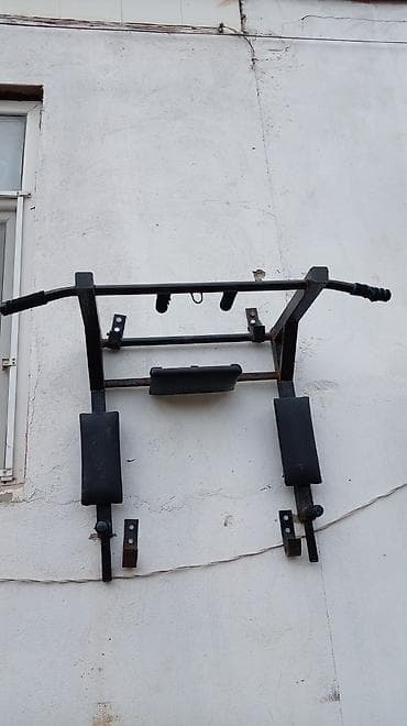 Giryalar: Divar üçün çoxfunksiyalı turnik–press–qarın trenajoru - Material — 2