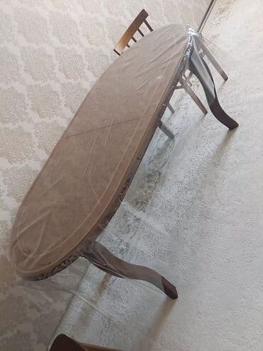 soyunma masası: Qonaq masası, Taxta, Oval masa — 2