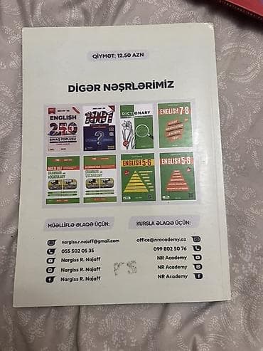 Məhsul: “Sınaq İmtahanları – English” test toplusu (Nərgiz R. Nəcəf — 2