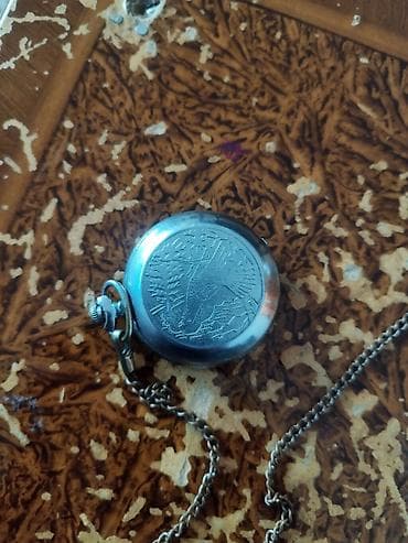 Klassik cib saatı – mexaniki, qapaqlı model - Korpus: metal, ön və — 3