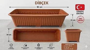 Dibçək – Türkiyə istehsalı keyfiyyətli gül əkən qab Bağ, balkon, həyət lalafo.az -da Dibçək – Türkiyə istehsalı keyfiyyətli gül əkən qab Bağ, balkon, həyət