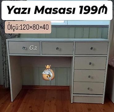 Yazı masası – 199₼ Ölçü: 120 × 80 × 40 sm - Geniş iş səthi - Sol