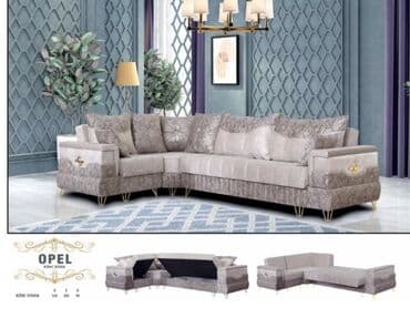 Кресла: Угловой диван, Новый, Раскладной, С подъемным механизмом, Ткань, Бесплатная доставка в черте города — 1