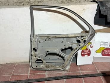 prius ön şüşə: Sağ arxa, Mercedes-Benz W210, 1996 il, Almaniya, Ünvandan götürmə — 2