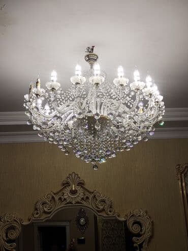 cılcıraq: Çılçıraq, 10 və daha çox lampa, Xrustal — 2