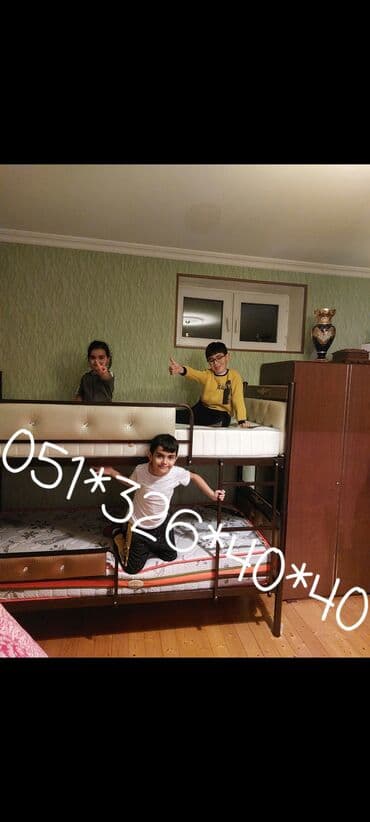 tek çarpayı: Oğlan və qız üçün, Yeni, Çarpayı, Matras ilə, Siyirməsiz — 5